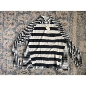 Free People Punk Playful Stripe Long Sleeve T-Shirt Small NWT
